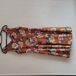 Eva Rose Vintage Style Reproduction Floral Dress Size XL